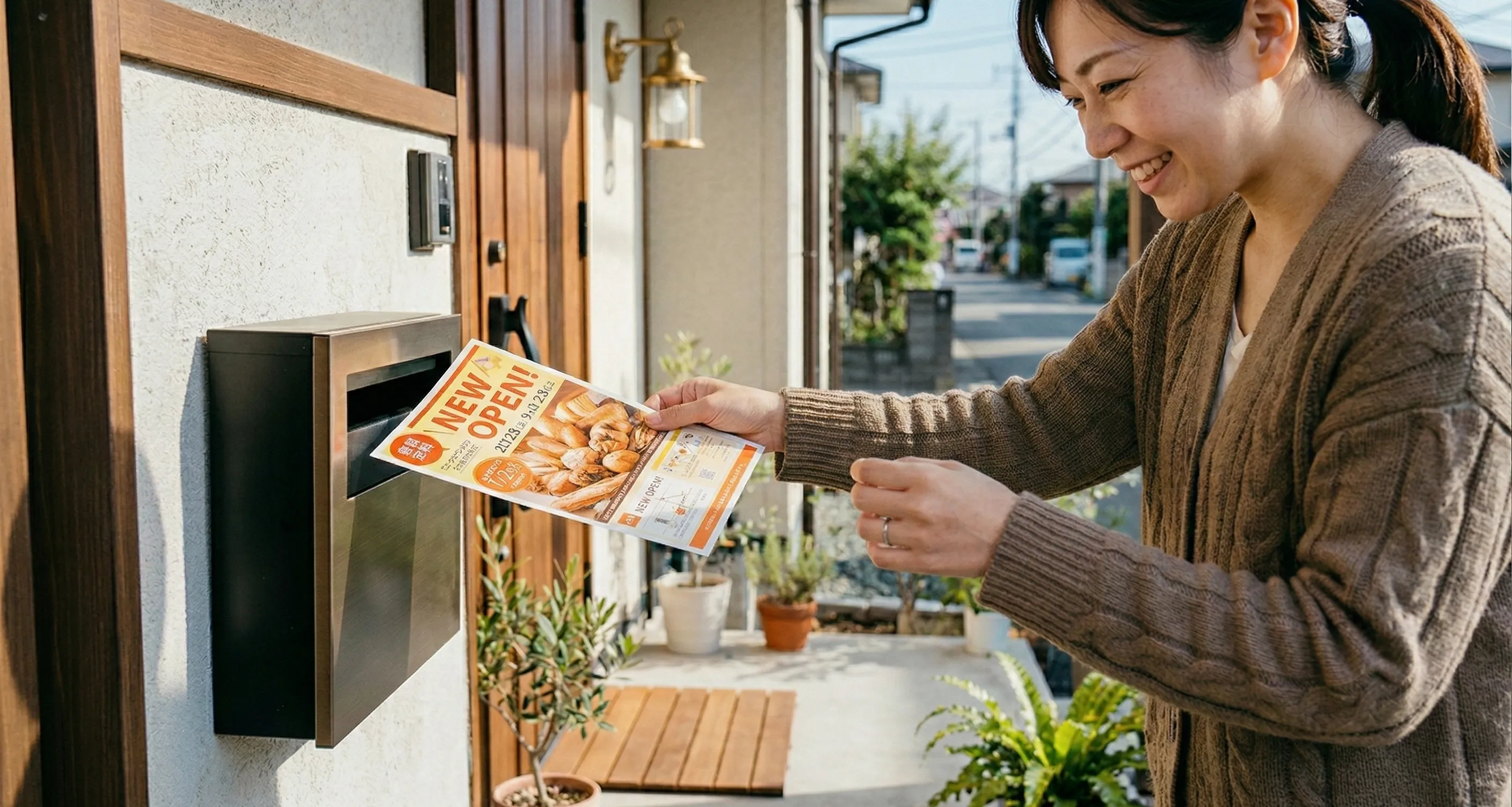 チラシで出会い